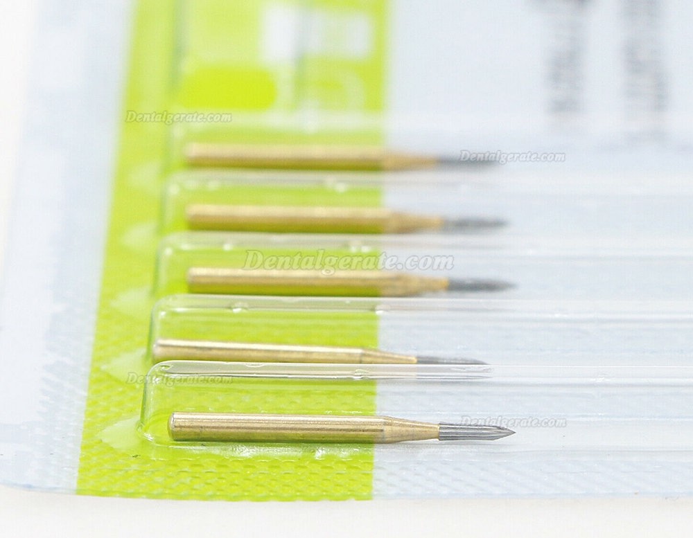 10 St&uuml;ck WaveDental Schmales konisches Ende TF 7902 Finiererbohrer Zahnmedizin Hartmetallfinierer Zahnbohrer